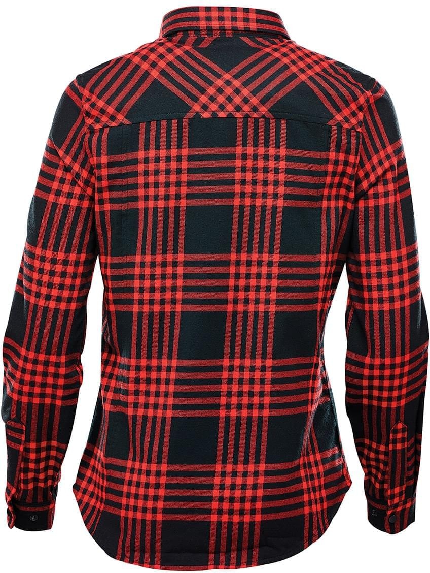 Stormtech Ftx-1w Women’s Santa Fe Long Sleeve Shirt - Red - Black - Ladies Xs
