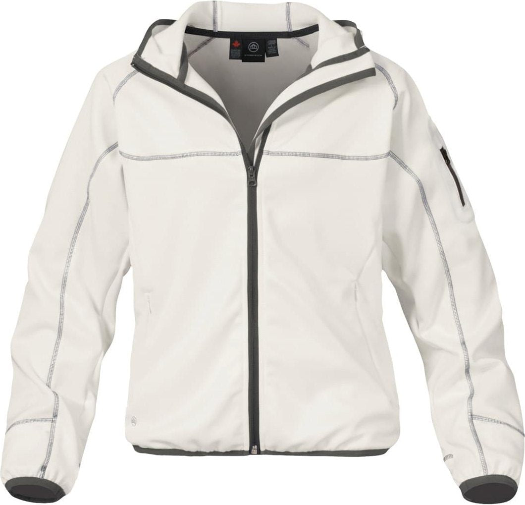 Stormtech Fzf-1w Women’s Full Zip Jacket Stretch Fleece - Chalk White - Ladies Xs