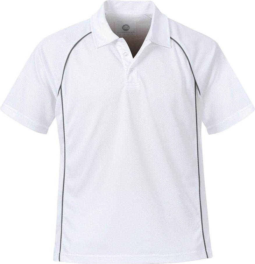 Stormtech Gfx-2 Men’s Coolmax Freshfx Polo - White - Iron - Adult l