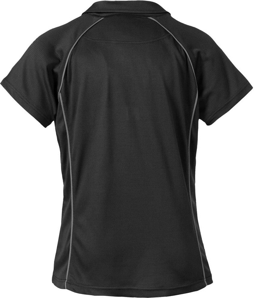 Stormtech Gfx-2w Women’s Coolmax Freshfx Polo - Black - Iron - Ladies s