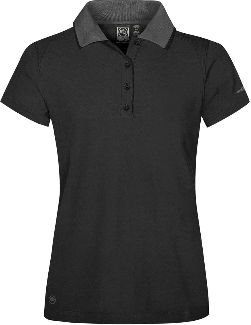 Stormtech Gpq-2w Women’s Cignus Performance Polo - Black Granite - Ladies Xs
