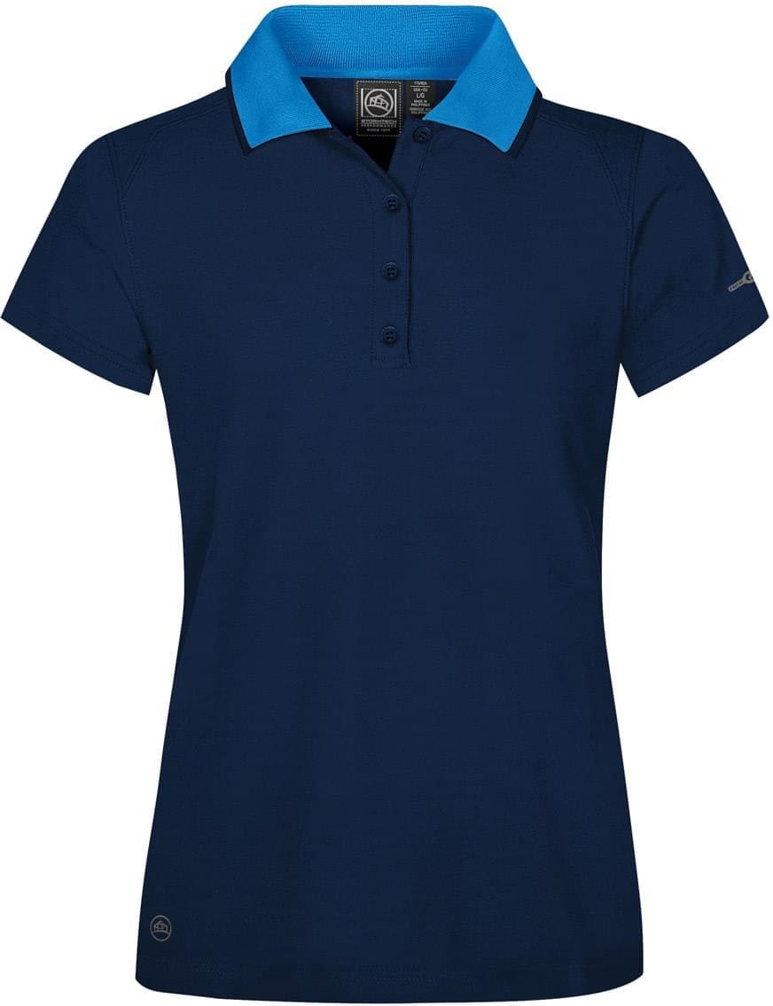 Stormtech Gpq-2w Women’s Cignus Performance Polo - True Navy - Electric Blue - Ladies Xs