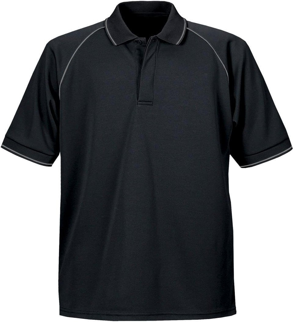 Stormtech Gpx-2le Men’s Coolmax Extreme Polo - Black - Iron - Adult s