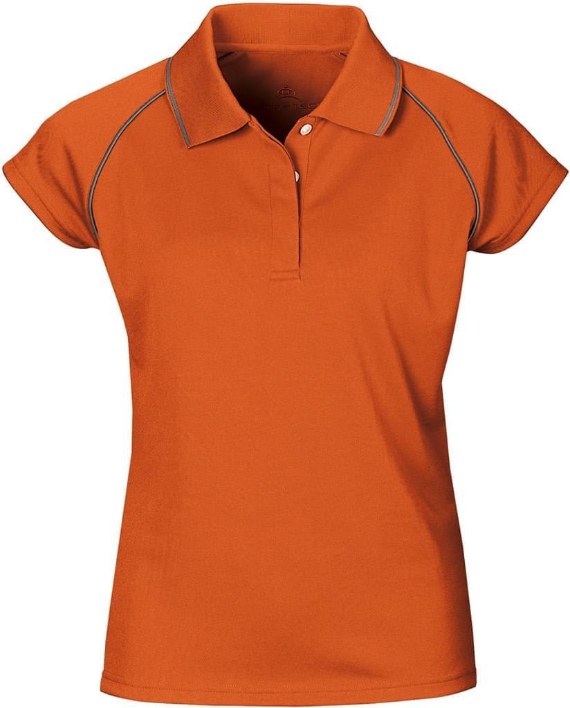 Stormtech Gpx-2w Women’s Coolmax Extreme Polo - Harvest Pumpkin Iron