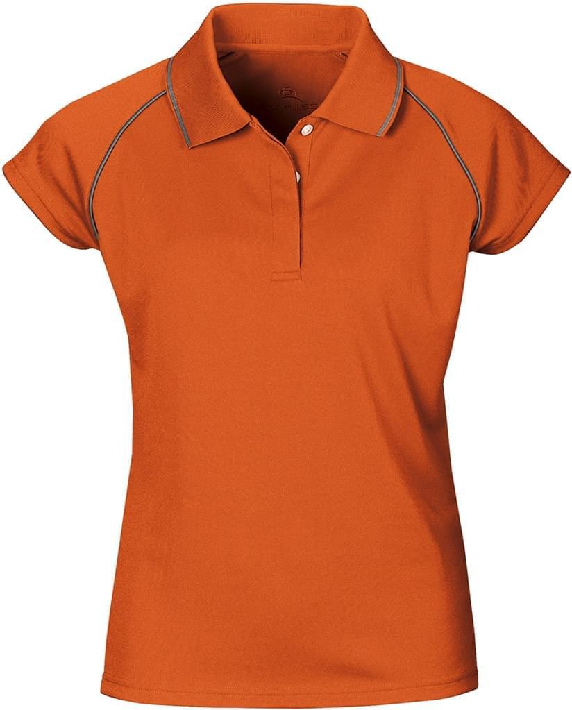 Stormtech Gpx-2wle Women’s Coolmax Extreme Polo - Harvest Pumpkin Iron - Ladies Xs
