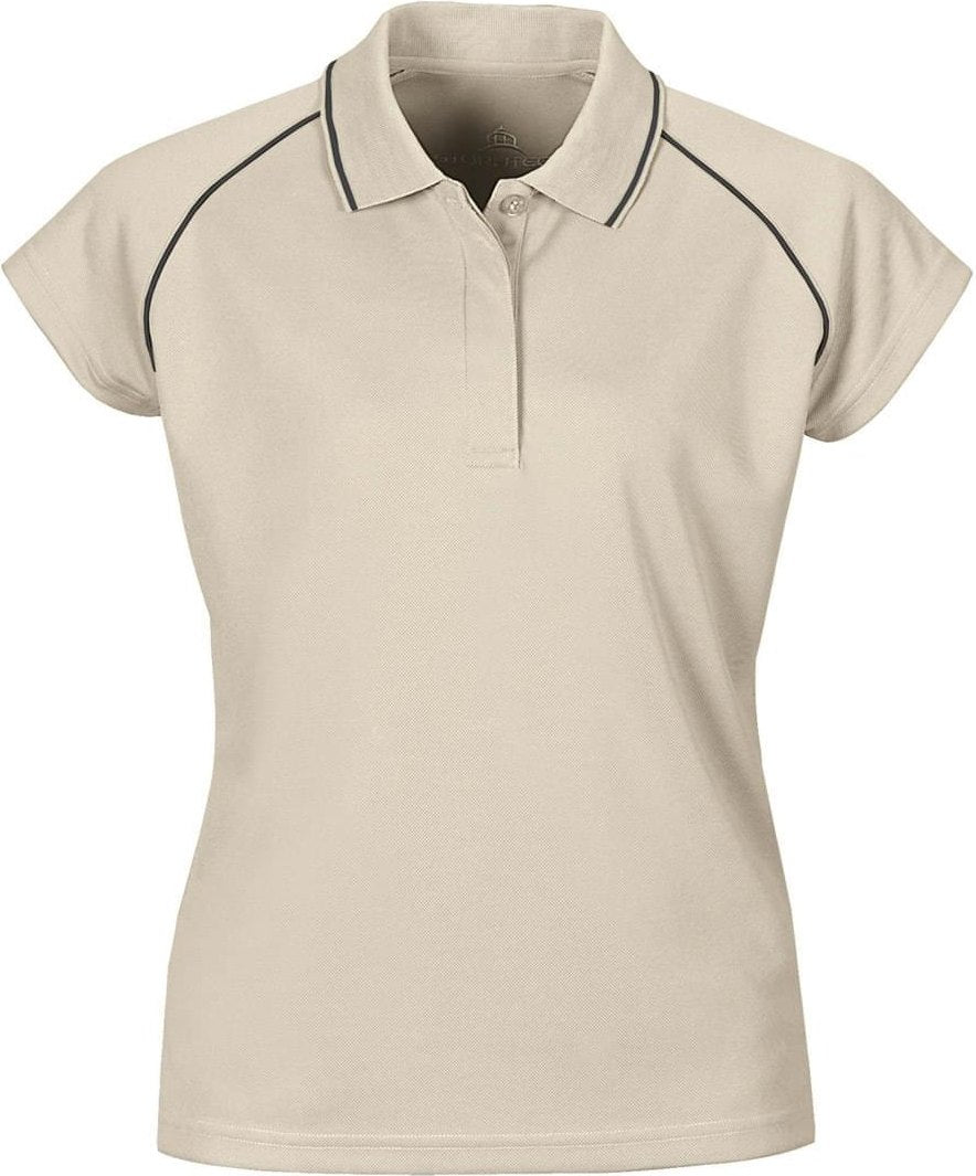 Stormtech Gpx-2wle Women’s Coolmax Extreme Polo - Ivory Black - Ladies Xs