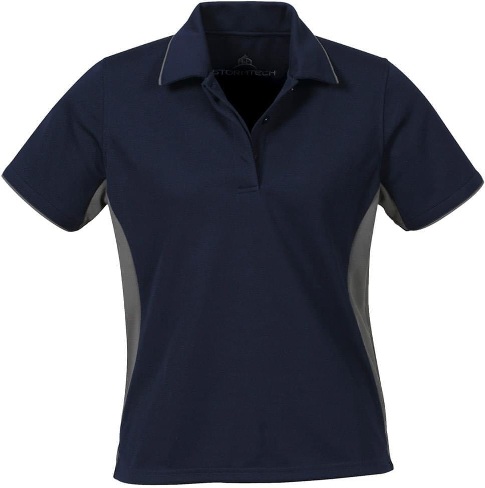 Stormtech Gpx-3w Women’s Coolmax Baja Polo - Navy Iron - Ladies Xs