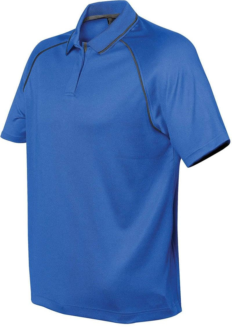 Stormtech Gpx-4 Men’s Tritium Performance Polo - Azure Blue Carbon