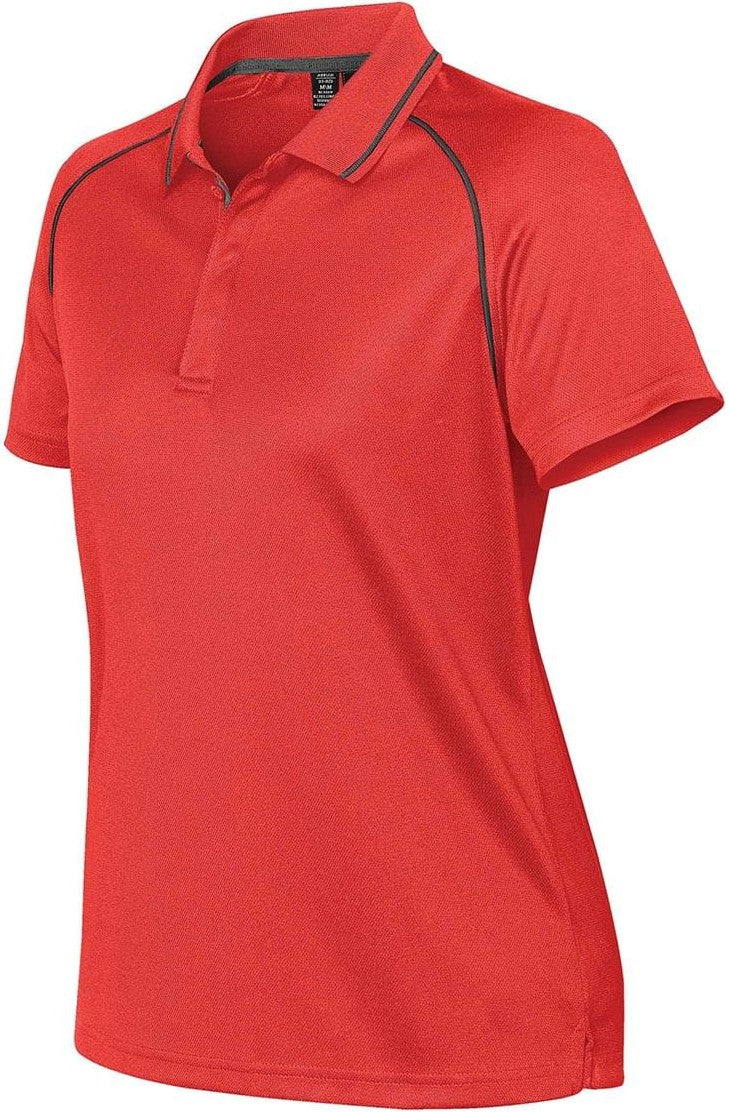 Stormtech Gpx-4w Women’s Tritium Performance Polo - Bright Red Carbon