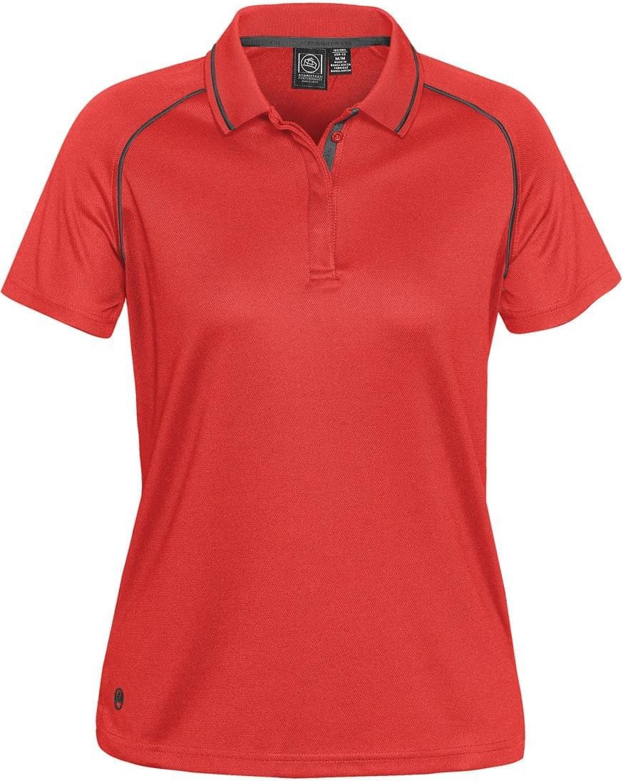 Stormtech Gpx-4w Women’s Tritium Performance Polo - Bright Red Carbon - Ladies Xs