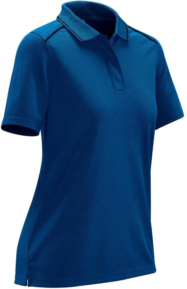 Stormtech Gpx-5w Women’s Endurance Hd Polo - Azure Blue Black