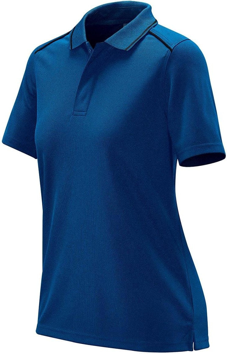 Stormtech Gpx-5w Women’s Endurance Hd Polo - Azure Blue Black