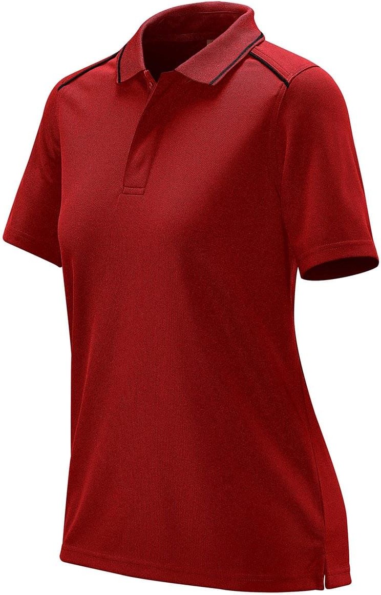 Stormtech Gpx-5w Women’s Endurance Hd Polo - Bright Red Black
