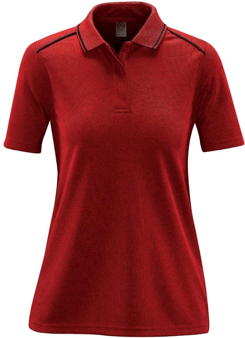 Stormtech Gpx-5w Women’s Endurance Hd Polo - Bright Red Black - Ladies Xs