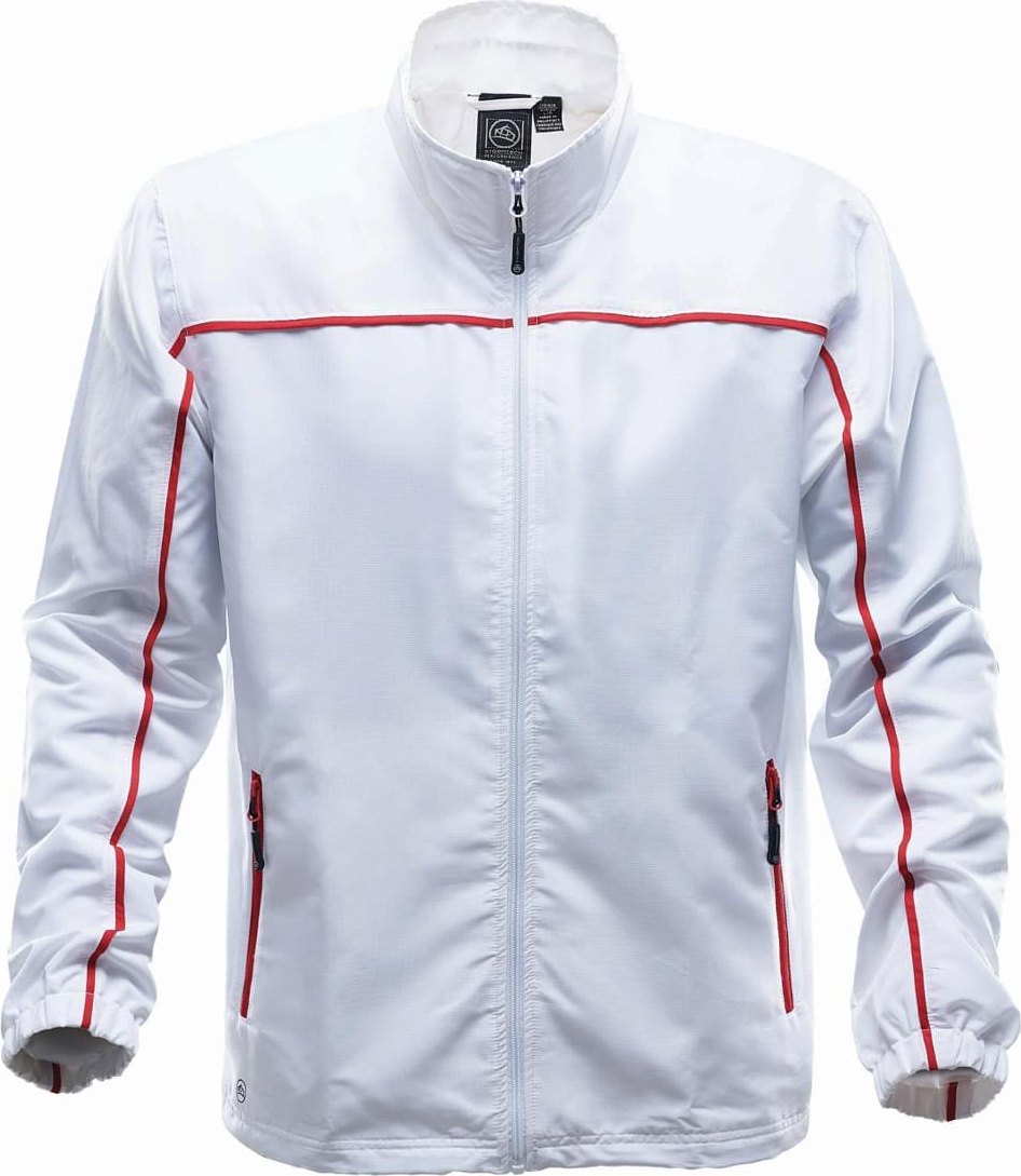 Stormtech Gsf-1 Men’s Gulfstream Shell - White - Red - Adult l