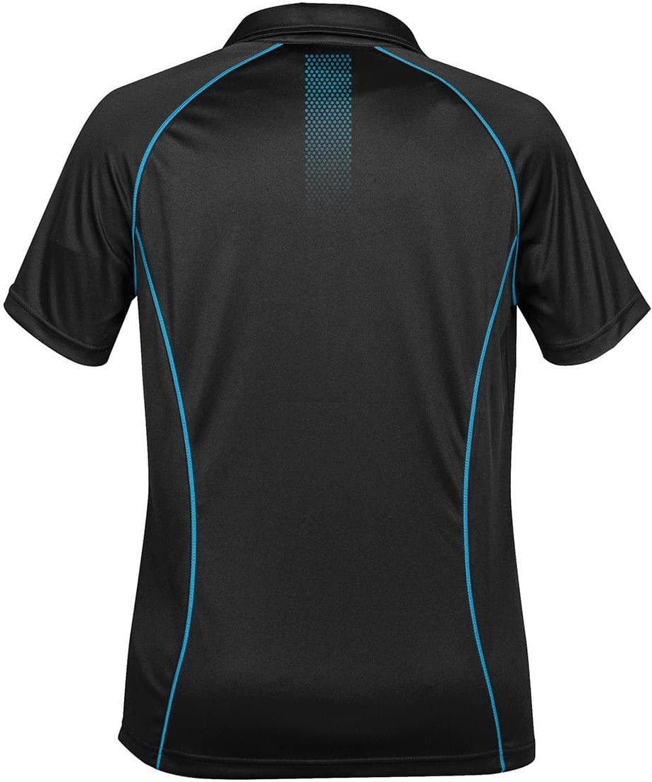 Stormtech Gtp-1w Women’s Horizon Polo - Black Electric Blue - Ladies Xs