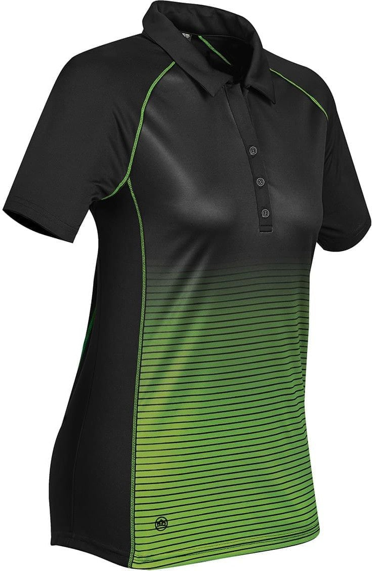 Stormtech Gtp-1w Women’s Horizon Polo - Black Spring Green