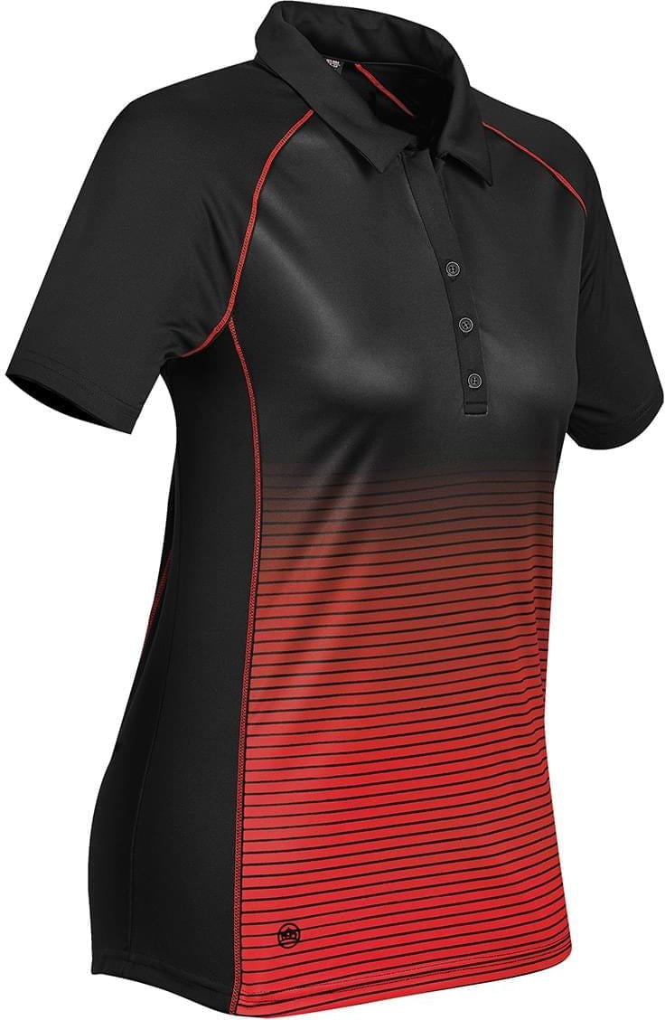 Stormtech Gtp-1w Women’s Horizon Polo - Black True Red