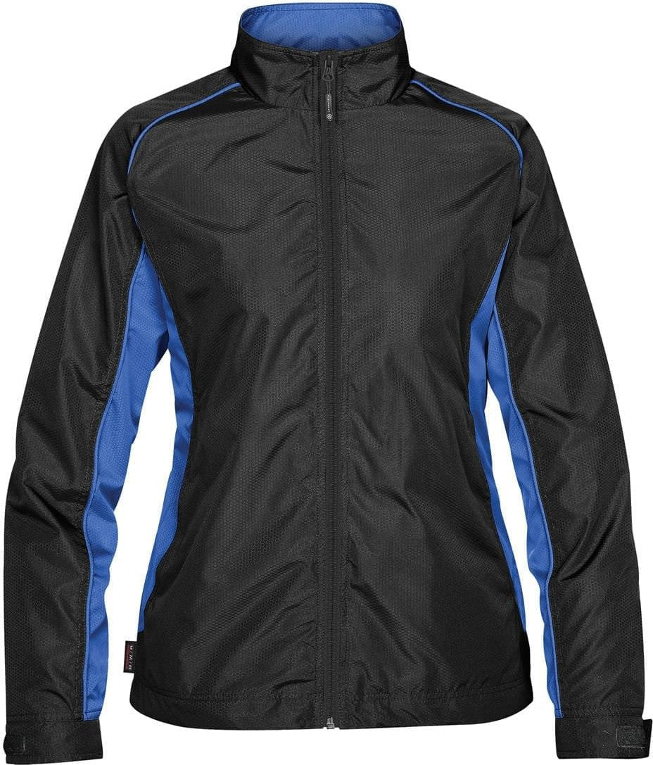 Stormtech Gtx-2w Women’s Axis Track Jacket - Black Royal - Ladies Xs
