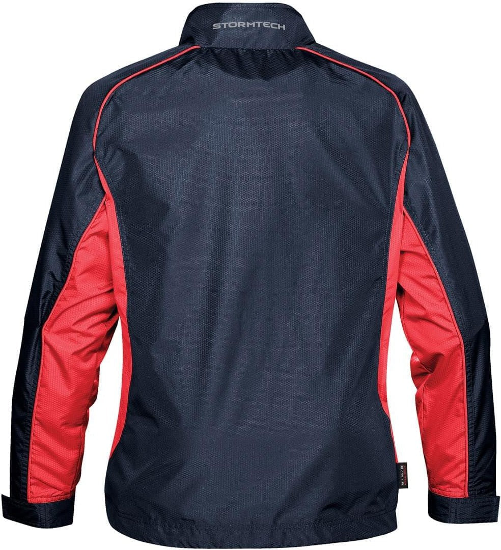 Stormtech Gtx-2w Women’s Axis Track Jacket - Navy - Sport Red