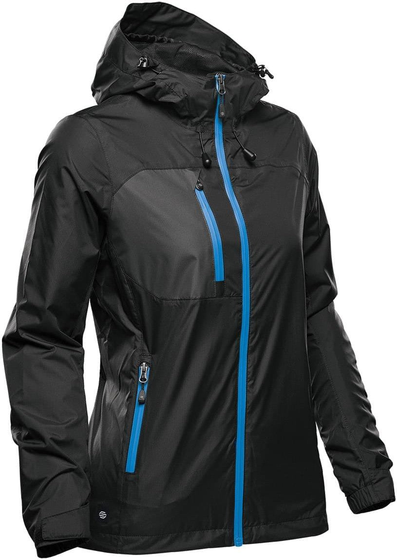 Stormtech Gxj-2w Women’s Olympia Shell - Black Azure Blue