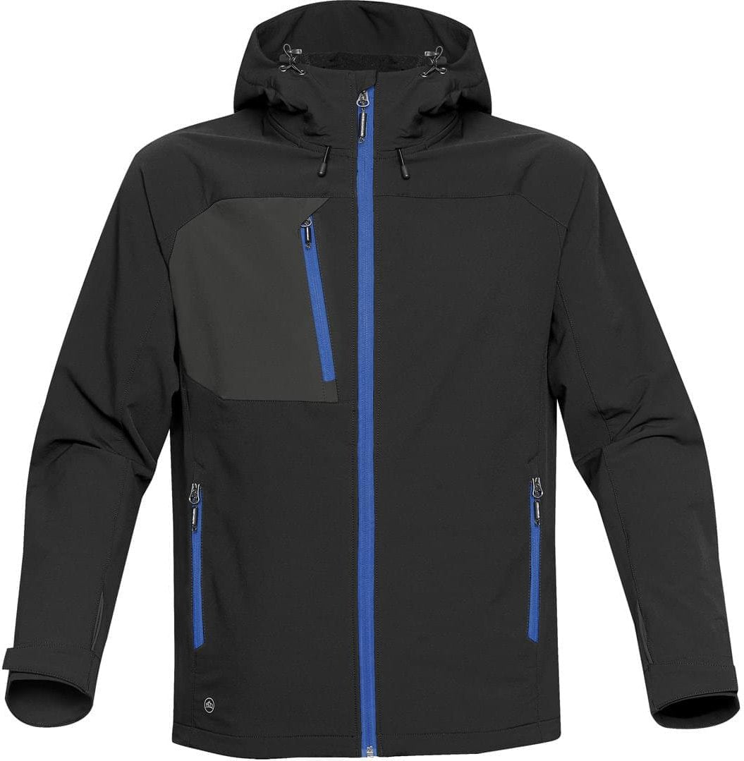 Stormtech Hgl-1 Men’s Sidewinder Shell - Black Azure Blue - Adult s