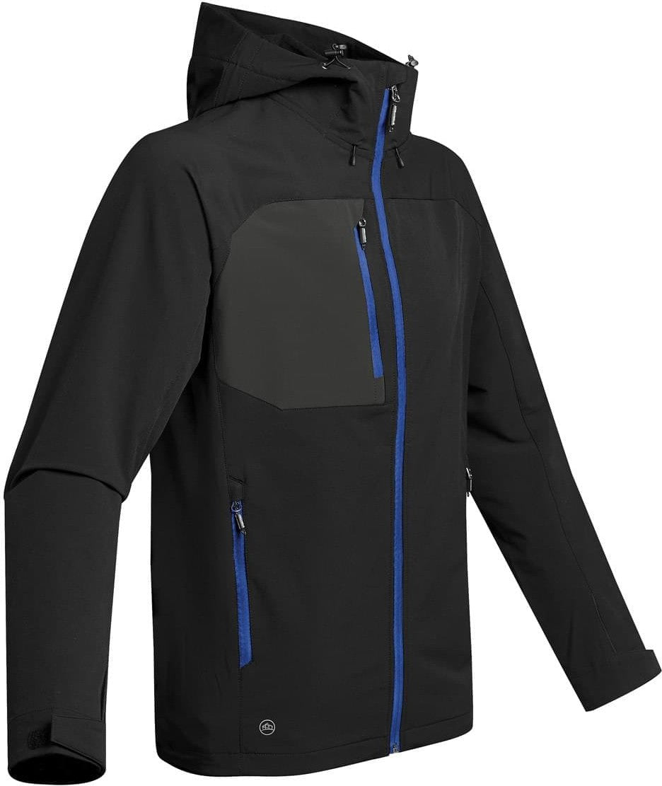Stormtech Hgl-1 Men’s Sidewinder Shell - Black Azure Blue