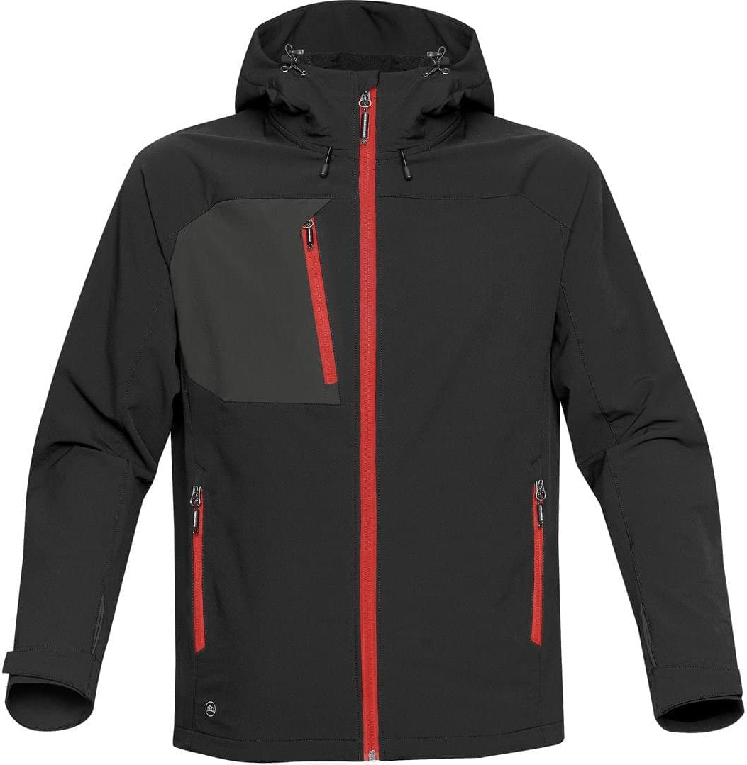 Stormtech Hgl-1 Men’s Sidewinder Shell - Black Bright Red - Adult s