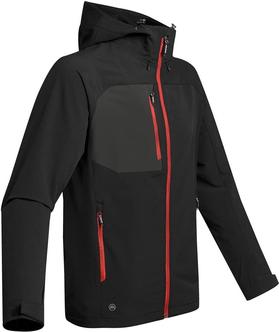 Stormtech Hgl-1 Men’s Sidewinder Shell - Black Bright Red