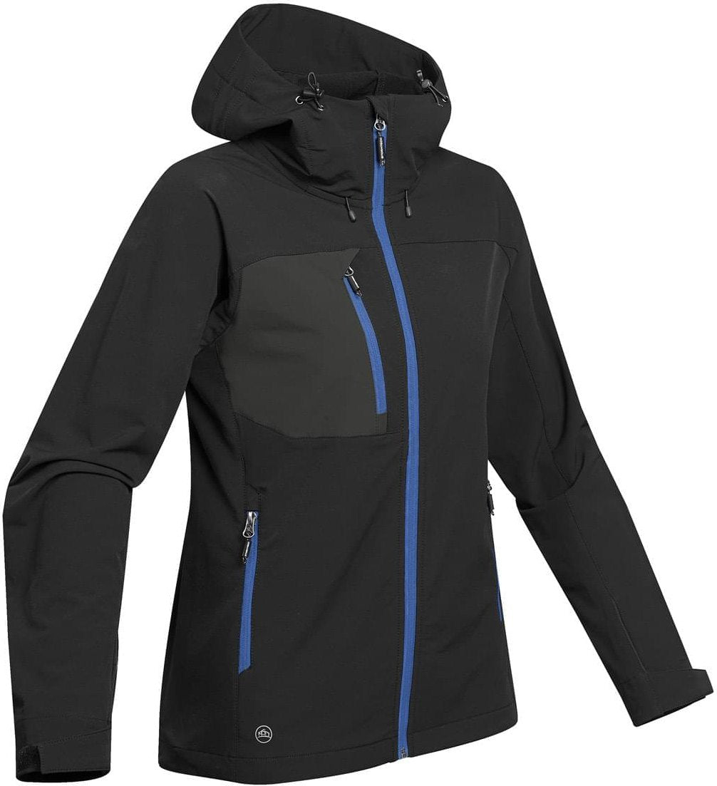 Stormtech Hgl-1w Women’s Sidewinder Shell - Black Azure Blue