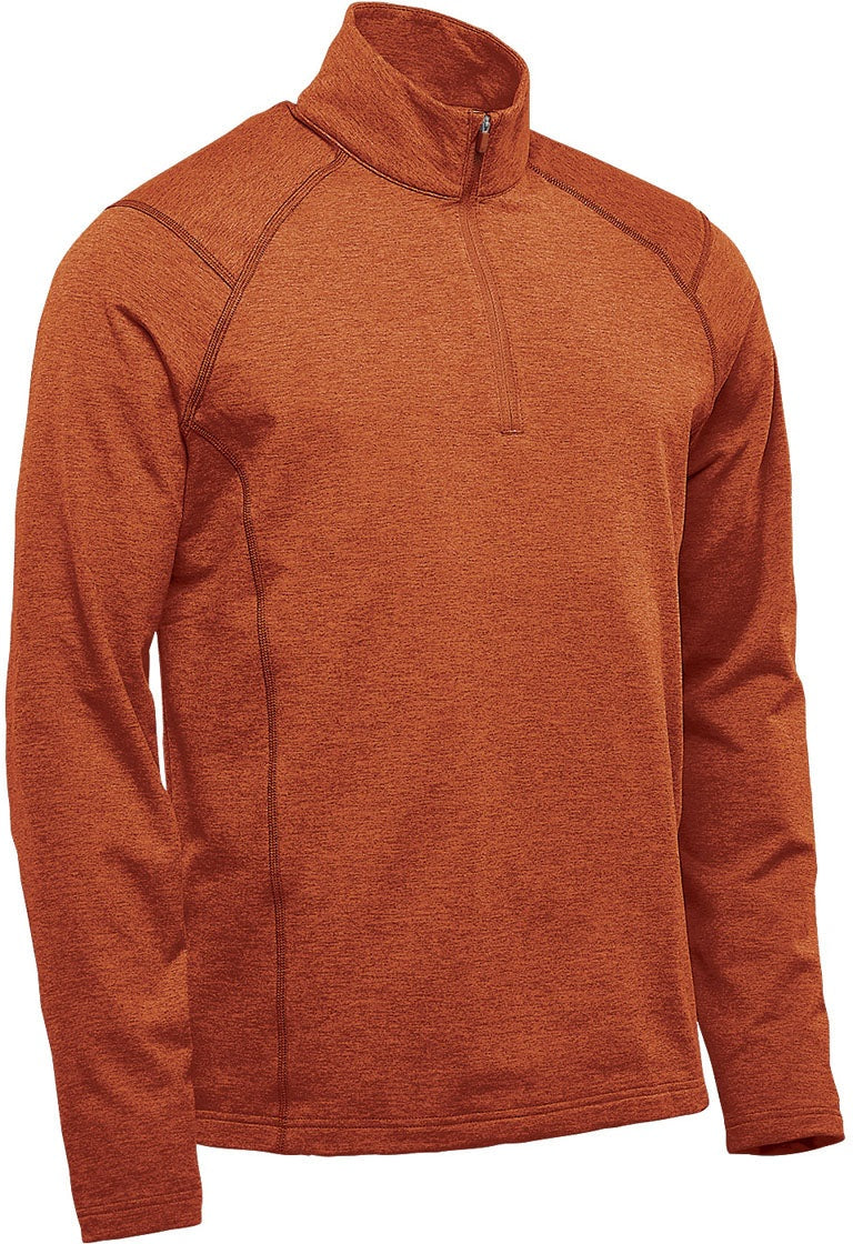 Stormtech Htz-2 Men’s Treeline Performance 1/4 Zip Pullover - Rust Heather