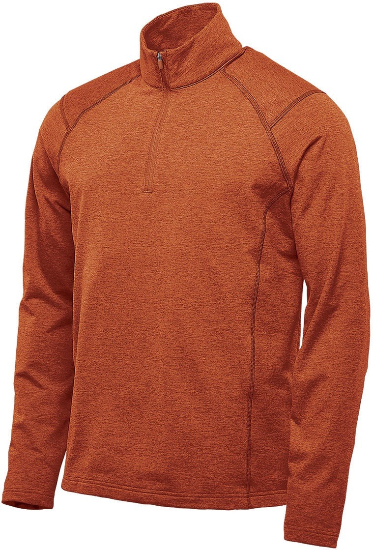 Stormtech Htz-2 Men’s Treeline Performance 1/4 Zip Pullover - Rust Heather