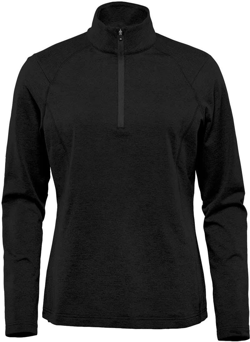 Stormtech Htz-2w Women’s Treeline Performance 1/4 Zip Pullover - Black - Ladies Xs