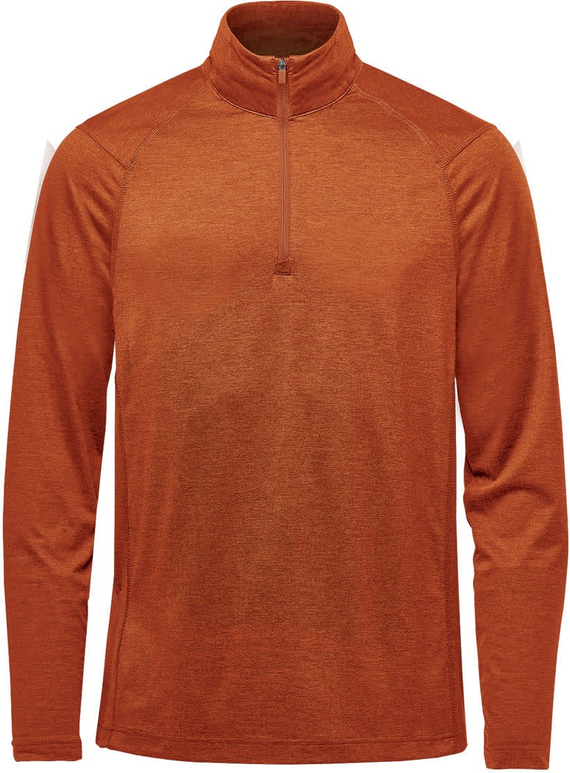 Stormtech Hxr-1 Men’s Milano 1/4 Zip Pullover - Rust Heather - Adult s