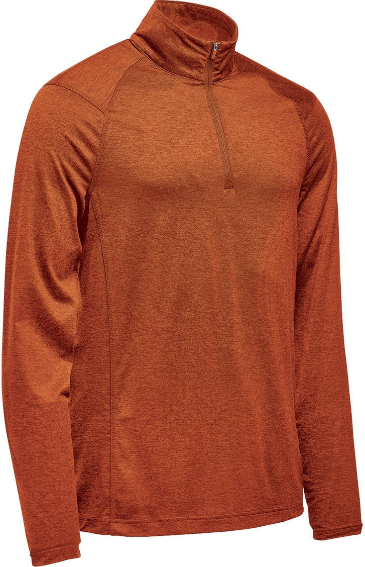 Stormtech Hxr-1 Men’s Milano 1/4 Zip Pullover - Rust Heather