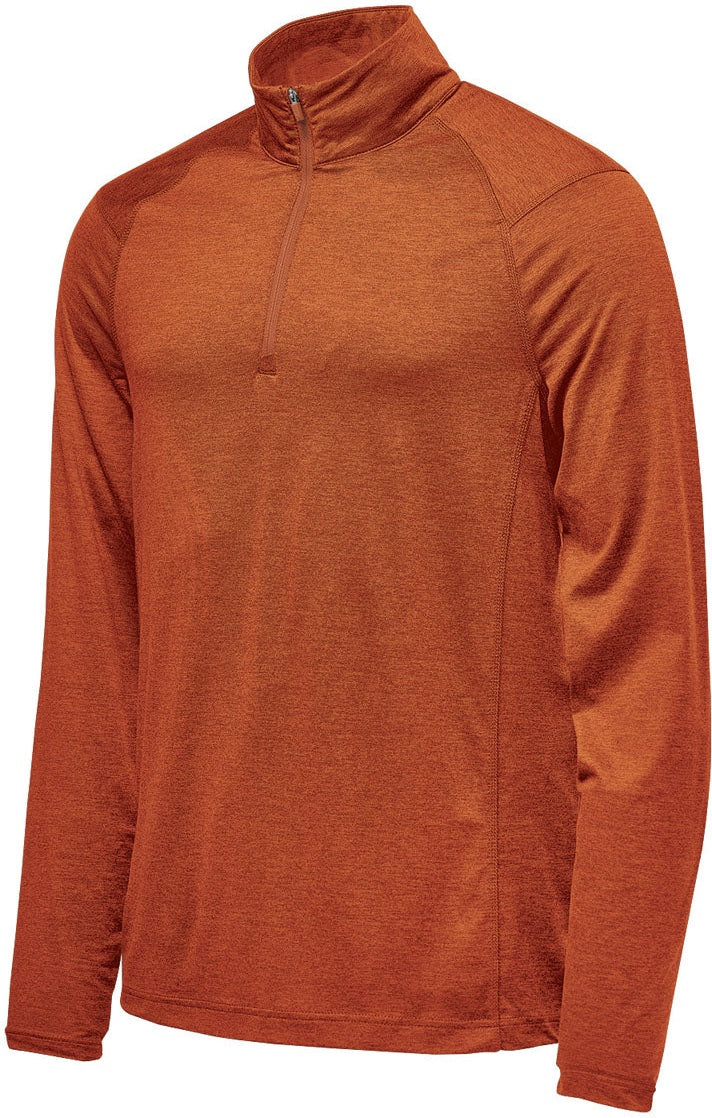 Stormtech Hxr-1 Men’s Milano 1/4 Zip Pullover - Rust Heather