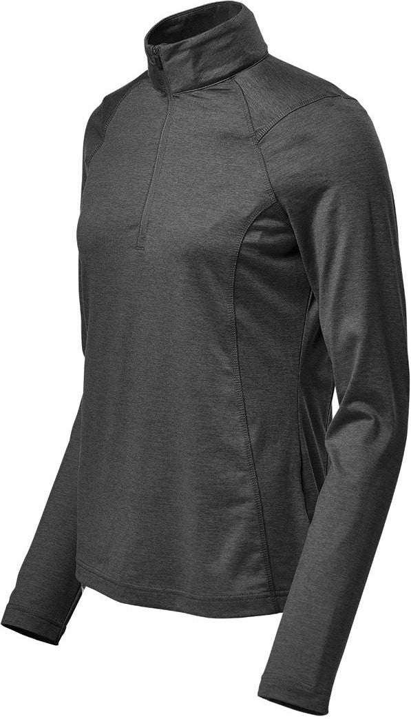 Stormtech Hxr-1w Women’s Milano 1/4 Zip Pullover - Charcoal Heather