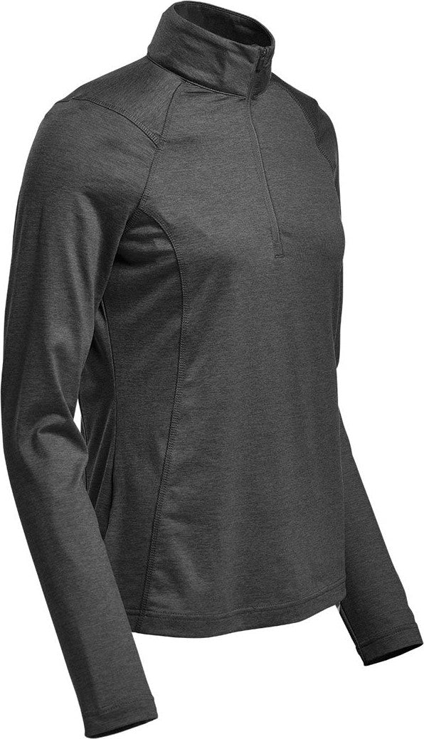 Stormtech Hxr-1w Women’s Milano 1/4 Zip Pullover - Charcoal Heather