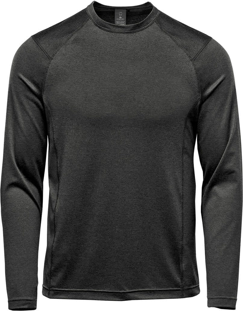 Stormtech Hxr-2 Men’s Milano Crew Neck L/s - Charcoal Heather - Adult s