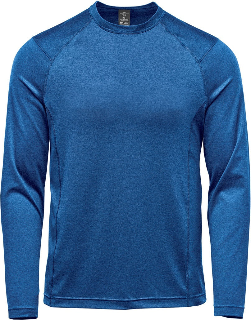 Stormtech Hxr-2 Men’s Milano Crew Neck L/s - Classic Blue Heather - Adult s
