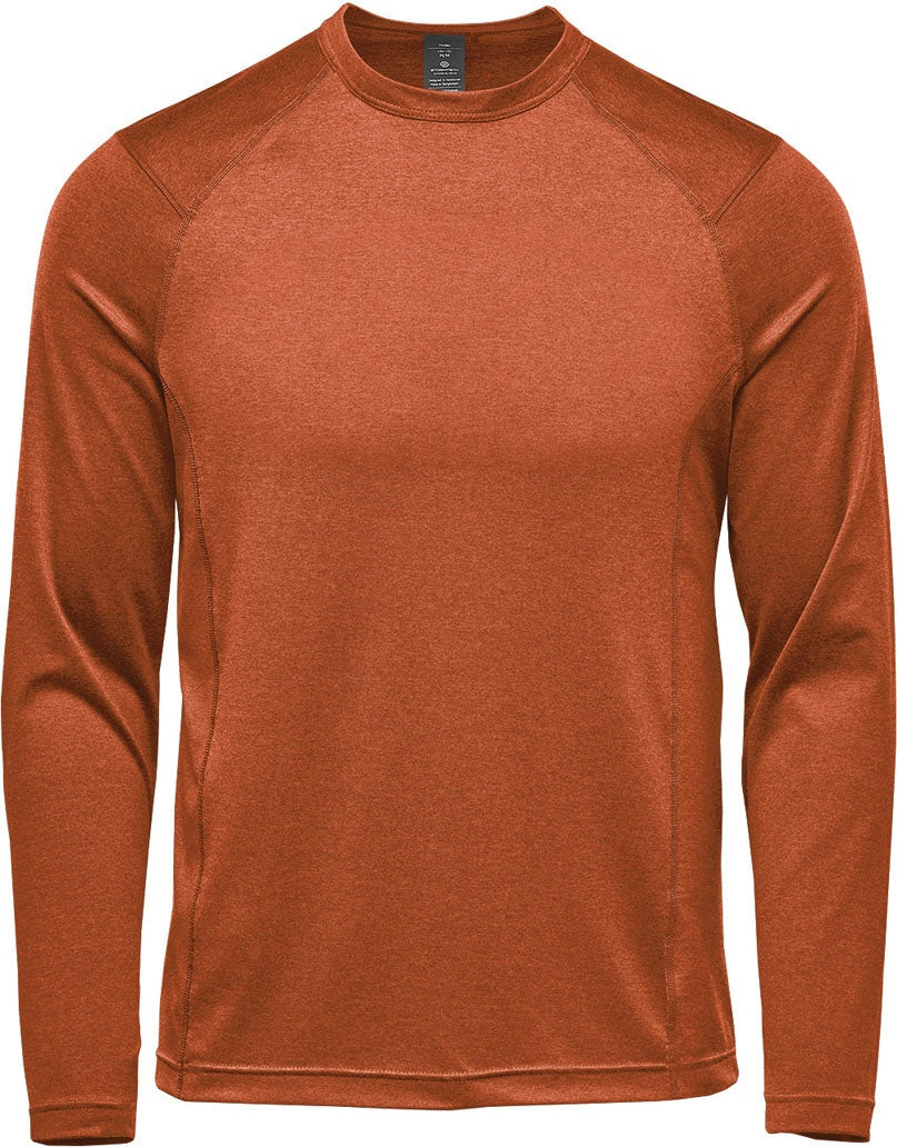 Stormtech Hxr-2 Men’s Milano Crew Neck L/s - Rust Heather - Adult s