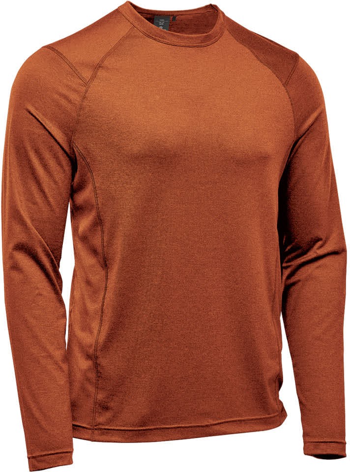 Stormtech Hxr-2 Men’s Milano Crew Neck L/s - Rust Heather