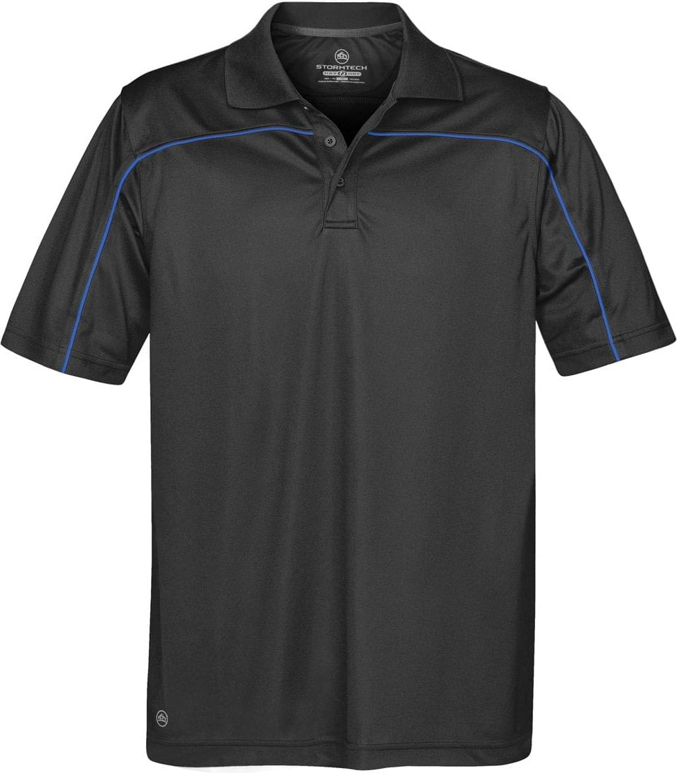 Stormtech Ips-2 Men’s Velocity Sport Polo - Black Royal - Adult s