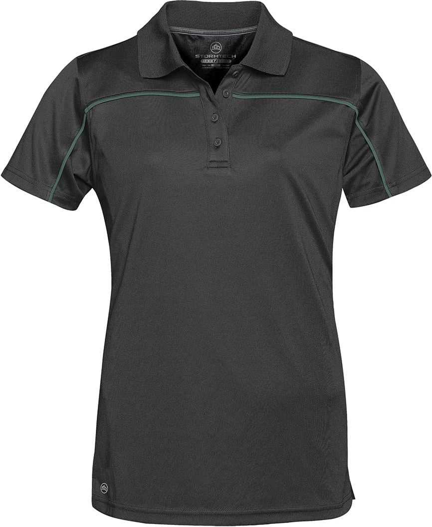 Stormtech Ips-2w Women’s Velocity Sport Polo - Black Forest - Ladies Xs