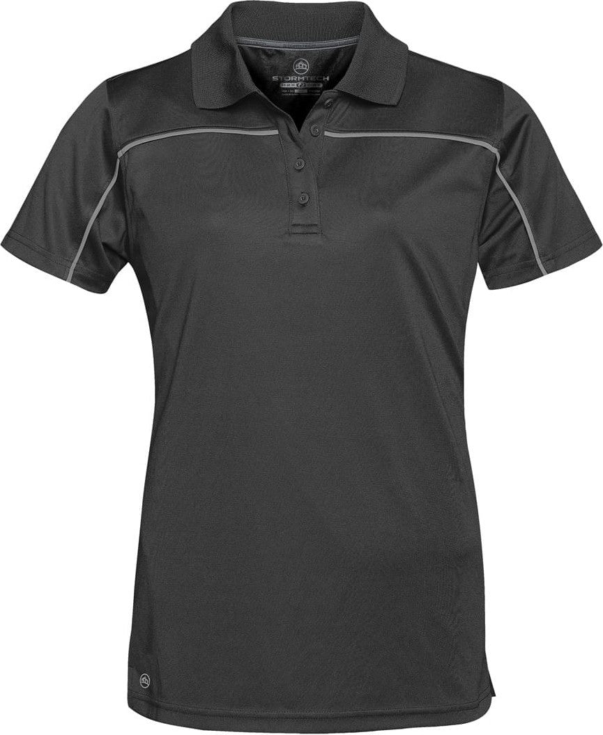Stormtech Ips-2w Women’s Velocity Sport Polo - Black Graphite - Ladies Xl
