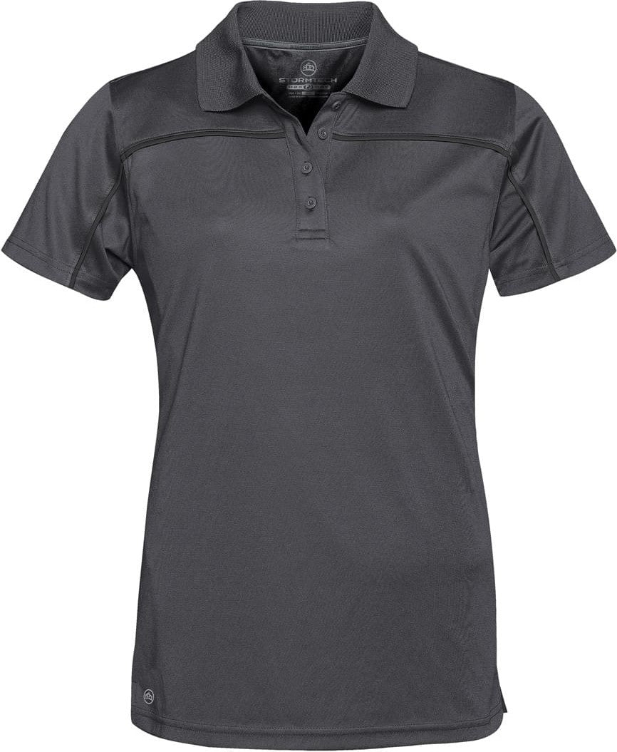 Stormtech Ips-2w Women’s Velocity Sport Polo - Graphite Black - Ladies Xs