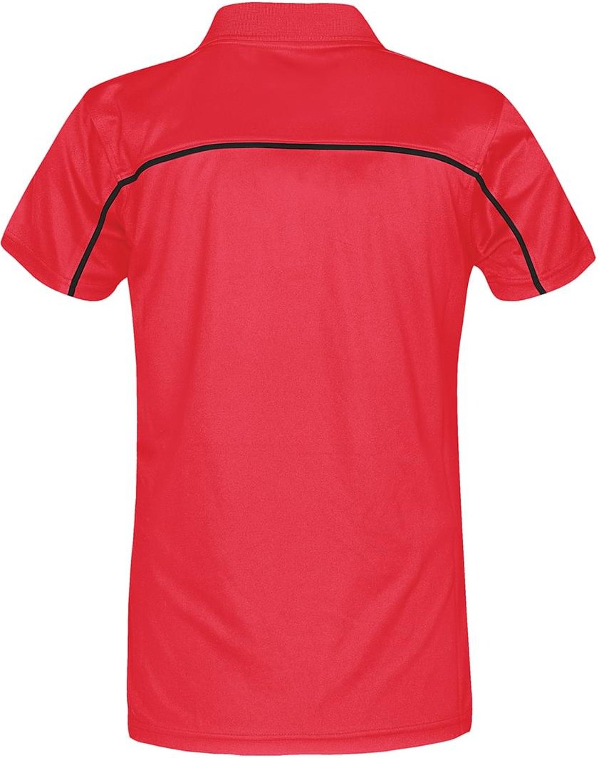 Stormtech Ips-2w Women’s Velocity Sport Polo - Scarlet - Black
