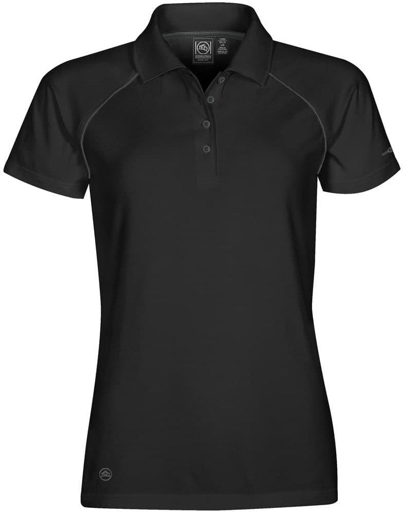 Stormtech Ips-4w Women’s Piranha Performance Polo - Black Granite - Ladies Xs
