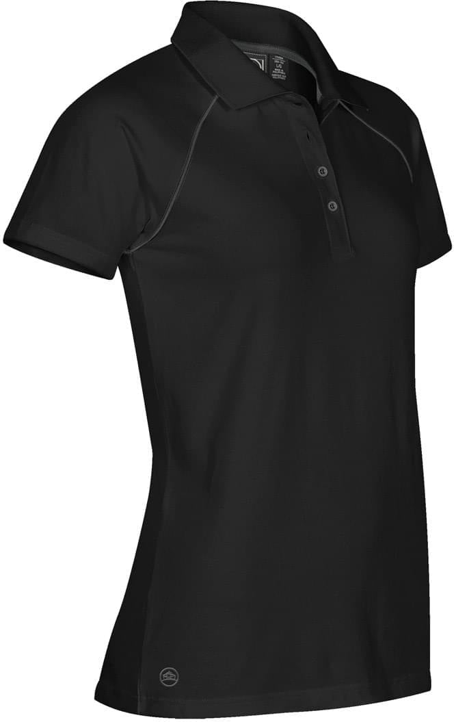 Stormtech Ips-4w Women’s Piranha Performance Polo - Black Granite