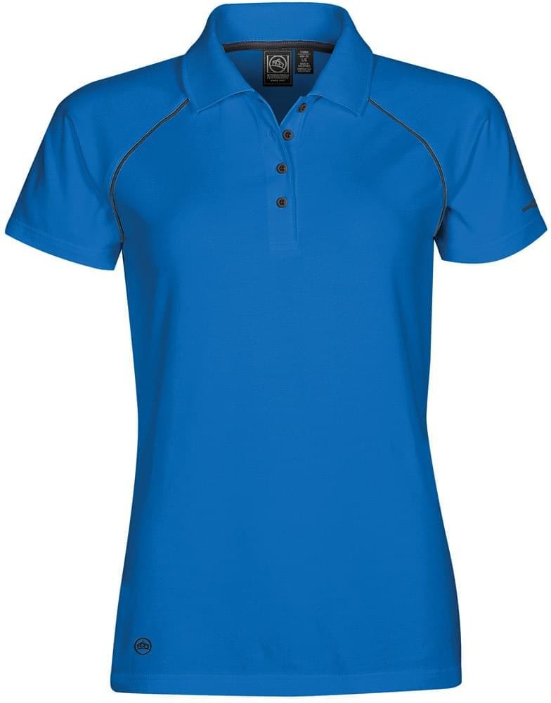 Stormtech Ips-4w Women’s Piranha Performance Polo - Marine Blue - Black - Ladies Xs